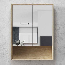 Byron Oak 2 Door Shaving Cabinet