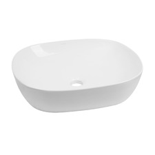 Artis 98 465mm Gloss White Rectangular Ceramic Above Counter Basin