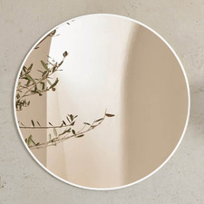 London Round Framed Mirror