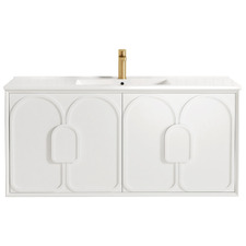 Laguna 1200mm Wall Hung Single Vanity with Ceramic Countertop