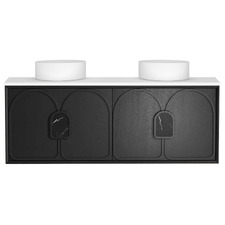 Laguna MKII 1500mm Wall Hung Double Vanity with Solid Surface Countertop
