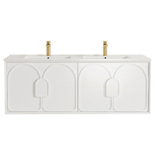 Laguna MKII 1500mm Wall Hung Double Vanity with Ceramic Countertop