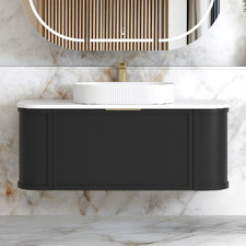 Hampshire 1200mm Wall Hung Single Vanity with Solid Surface Countertop