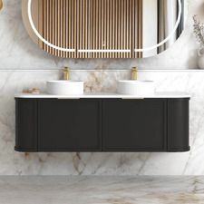 Hampshire 1500mm Wall Hung Double Vanity with Solid Surface Countertop