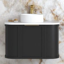 Hampshire 750mm Wall Hung Single Vanity with Solid Surface Countertop