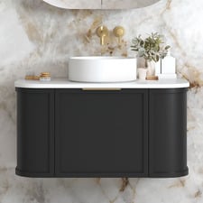 Hampshire 900mm Wall Hung Single Vanity with Acrylic Countertop