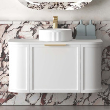 Hampshire 900mm Wall Hung Single Vanity with Solid Surface Countertop