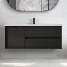 Byron 1200mm Wall Hung Single Vanity with Ceramic Countertop