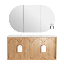 Laguna 1200mm Wall Hung Vanity Package with Shaving Cabinet