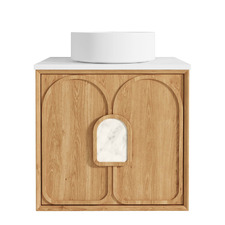 Laguna MKII 600mm Wall Hung Single Vanity with Solid Surface Countertop