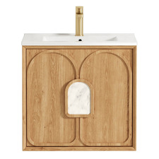 Laguna MKII 600mm Wall Hung Single Vanity with Ceramic Countertop