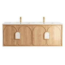 Laguna MKII 1500mm Wall Hung Double Vanity with Ceramic Countertop