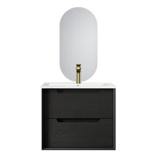 Byron 600mm Wall Hung Vanity & LED Mirror Package