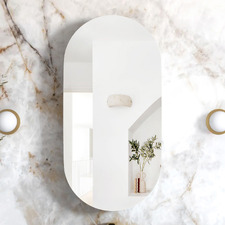 Noosa 450mm Pill Mirrored Shaving Cabinet