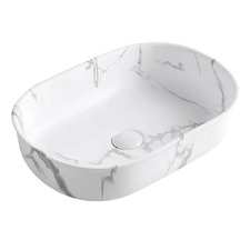 Bronte 500mm Pill Ceramic Above Counter Basin