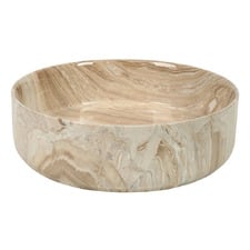 Polar Texture 405mm Marble-Look Above Counter Basin