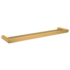 Bellino Brushed Gold Double Towel Rail