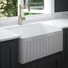 Durban Fluted Fireclay Single Kitchen Sink