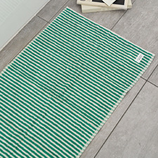 Cotton Striped Bath Mat