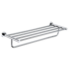 Rumi Brass Towel Rack With Rail
