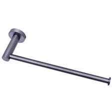 Rumi 250mm L-Shaped Brass Hand Towel Rail