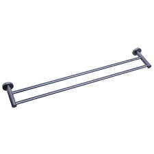 Rumi 750mm Brass Double Towel Rail