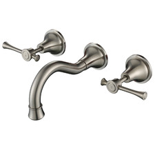 Constance 200mm Wall Bath/Basin Lever Tap Set