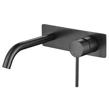 Avalon 180mm Curved Combination Wall Mixer with Spout