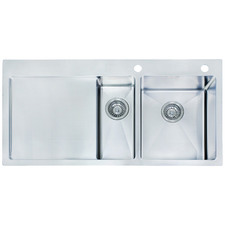 Laverne 1000mm 1 & &frac14; Silver Stainless Steel Kitchen Sink