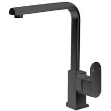 Henri Matte Black Square Brass Sink Mixer