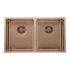 Laverne 760mm Undermount Double Stainless Steel Kitchen Sink
