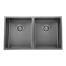 Laverne 760mm Undermount Double Stainless Steel Kitchen Sink