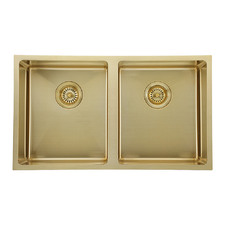 Laverne 760mm Undermount Double Stainless Steel Kitchen Sink