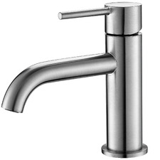 Xavier Stainless Steel Curved Basin Mixer