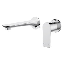 Vattern 180mm Bath/Basin Wall Mixer Set