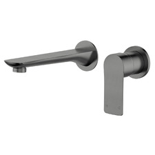 Vattern 180mm Bath/Basin Wall Mixer Set
