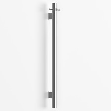 Hornavan 1000mm Vertical Heated Towel Bar With Hook