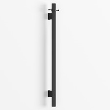 Hornavan 1000mm Vertical Heated Towel Bar With Hook
