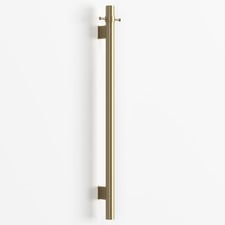 Hornavan 1000mm Vertical Heated Towel Bar With Hook
