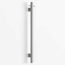 Hornavan 1000mm Vertical Heated Towel Bar With Hook