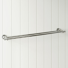 Clementine 750mm Double Bar Brass Towel Rail