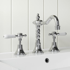 Clementine Round Basin Spout & Mixer Set