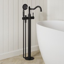 Constance Floor Mounted Bath Mixer with Hand-Held Shower