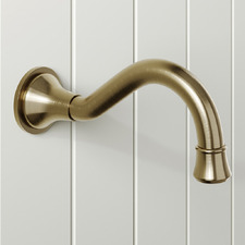 Clementine 200mm Brass Basin Wall Spout