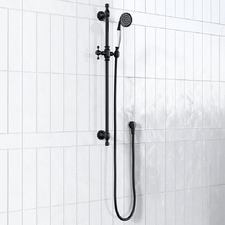 Clementine Brass Rail Shower