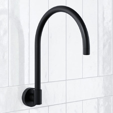 Aries 210mm Brass Gooseneck Bath Wall Spout