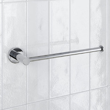 Rumi 250mm L-Shaped Brass Hand Towel Rail