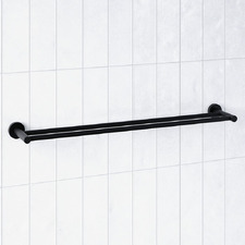 Rumi 750mm Brass Double Towel Rail
