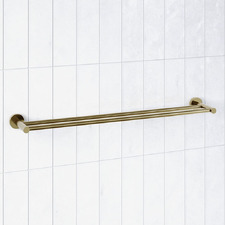 Rumi Brass Double Towel Rail
