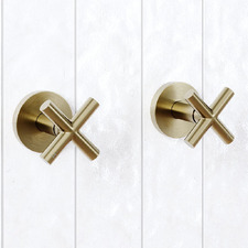 Aries 1/4 Turn Cross Handle Wall Top Assemblies